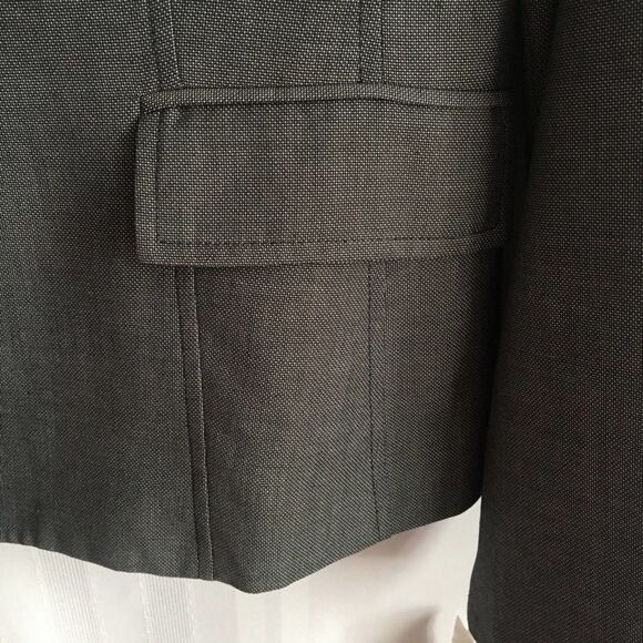 Nine West Suit One Button Blazer Jacket Gray 8P NWT Long Sleeve Workwear - Picture 8 of 10